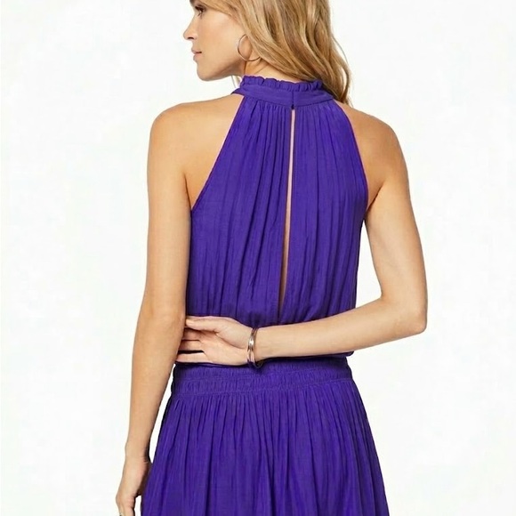 Ramy Brook Purple Halter Mini Dress - Picture 2 of 4